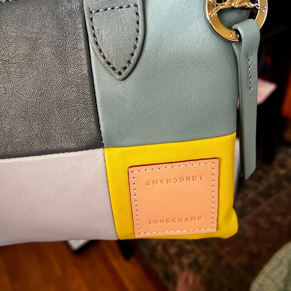 Longchamp Leather Crossbody Bag With Multi Colored Patches - Picture 16 of 16